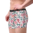 thumbnail image 3 of Kdxio Men's Boxer Briefs with Flower Leaves Print - Comfortable and Breathable Underwear for Everyday Wear, 3 of 7