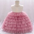 thumbnail image 2 of 6M-5T Toddler Infant Baby Girls Ruffle First Birthday Pageant Wedding Dresses Princess Bouffant Dress, 2 of 7