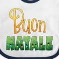 thumbnail image 4 of Inktastic Buon Natale Christmas Tree Lights Boys or Girls Baby Bib, 4 of 4