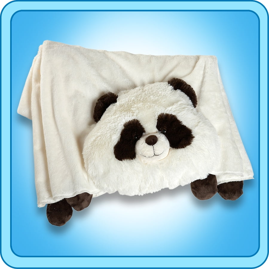 Pillow Pets Authentic Comfy Panda Slippers  Toy Gift check size chart 