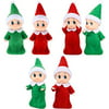 Aoriher 6 Pieces Christmas Elf Doll Christmas Baby Twins Elf Boy And Girl Baby Twins Dolls Christmas Miniature Accessories 2 Colors For Xmas Decorations Advent Calendars And Stocking Stuffers