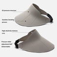 thumbnail image 3 of Sun Visor Hats for Women Wide Brim UV Protection Adjustable Large Golf Beach Cap Packable Travel Sport Visor, 3 of 8