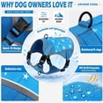 thumbnail image 4 of SAVIOR COOL Dog Cooling Vest Harness 4 PCM Ice Packs Up to 3+ Hours | Cooling Vest for Dogs with PCM Ice Packs, for Medium to Large Dogs, Easy to Wear for Walking Hiking Camping and Training, 4 of 12