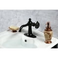 thumbnail image 2 of Kingston Brass KSD3540RX Belknap One-Handle Single-Hole Bathroom Faucet with Deck Plate and Push Pop-Up Drain, Matte Black, 2 of 7