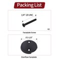 thumbnail image 5 of Kit de embellecedor para desagüe de bañera PRIMSOPH negro mate universal, 5 of 5