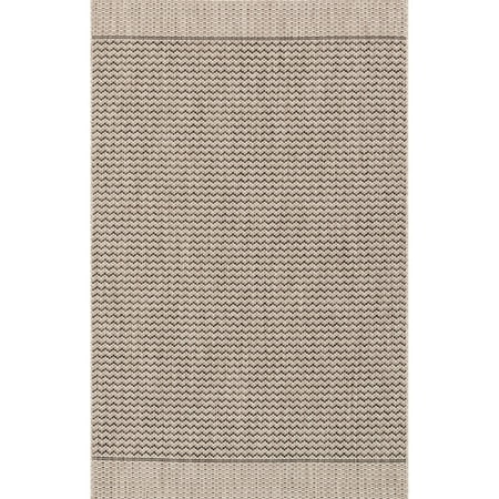 Alexander Home Havannah Chevron Stripe Indoor/ Outdoor Area Rug Grey/Black 2 2  x 3 9  2  x 3  Accent  Outdoor  Indoor Entryway  Bathroom  Patio