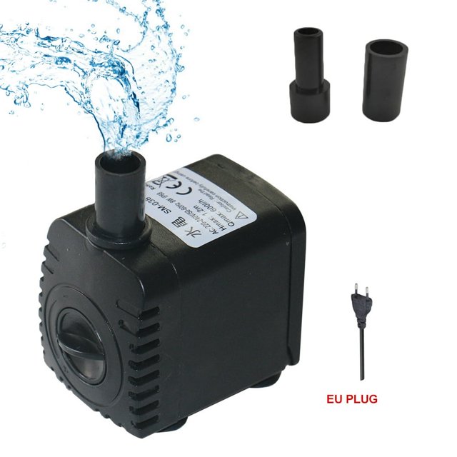 Submersible Fish Tank Pump 600L/H 8W Aquarium Circulating Pond Landscape Water Fountain Pump (EU Plug)