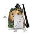 thumbnail image 3 of FORMRS Women's Travel Backpack Purse Anti-Theft Hidden Pockets Casual Shoulder Bag, Flowers and Dog, 3 of 7