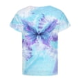 thumbnail image 4 of JAJAHO Girls Short Sleeve T Shirts For Kids Tie Dye Casual Round Neck Loose Fit Tee Ages 1-13 Years Summer Stylish Tops, 4 of 5