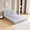 Gray, variant on MAYEERTY Cloud Rest Cotton-Linen Blend Compressed Bed Queen Size Mattress Foundation with Headboard,Universal Fit, Hybrid Support Tool-Free Assembly