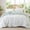 White, variant on Exclusivo Mezcla Floral Queen Comforter Set, 3 Pieces Queen Size Lightweight Bedding Comforters, White Botanical Flowers Pattern