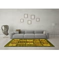 thumbnail image 3 of Ahgly Company Machine Washable Indoor Rectangle Abstract Yellow Modern Area Rugs, 4' x 6', 3 of 4