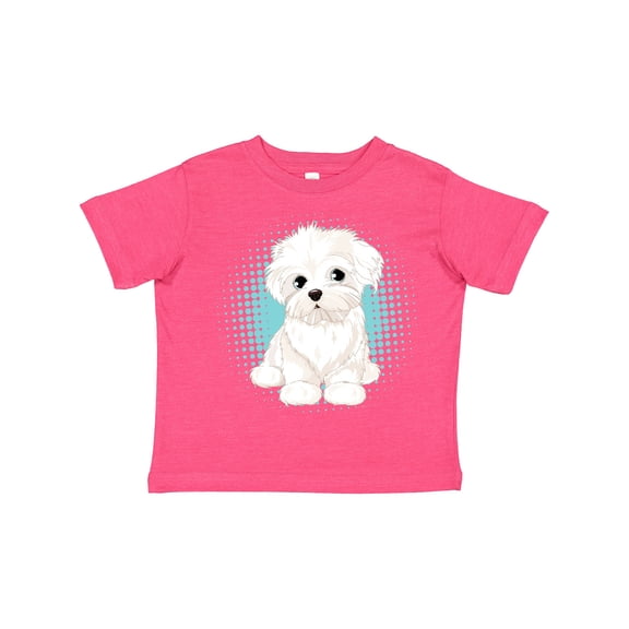 Inktastic Maltese Puppy Dog Boys or Girls Toddler T-Shirt