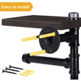 thumbnail image 4 of Oumilen Industrial Black Wall-Mounted Toilet Paper Holder, 4 of 7