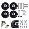 thumbnail image 4 of 4 Pcs Roues de Bagages Remplacement Roues de Valise Réparation de Patins à Roulettes, 4 of 9