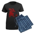 thumbnail image 5 of CafePress - Asian Dragon Women's Dark Pajamas - Women's Short Sleeve Print T-Shirt and Pants Dark Cotton Pajama Set, 5 of 7