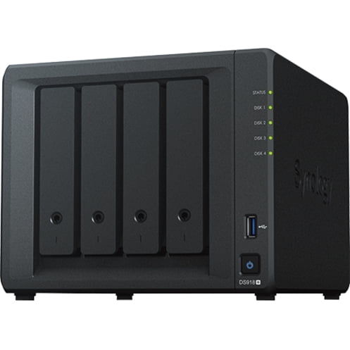 Synology DS918+（HDDなし / 4GB RAM） Synology 4 bay NAS DiskStation DS918+ (Diskless) - Walmart.com