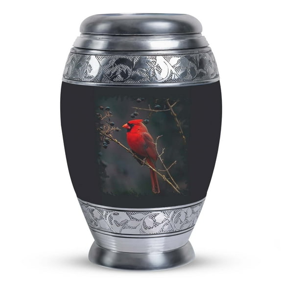 Red Cardinal Bird Cremation Urn, Cremation Urn For Adult Ashes Male & Female, Burial Urns For Adult Human Ashes, Decorative Urns, Memorial Urn For Mom Ashes, Funeral Urns For Human Ashes 3inch, 1pcs
