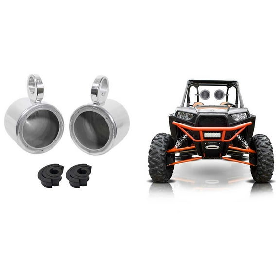 Rockville MAC65S 6.5" Rollbar Tower Speaker Cans for UTV,RZR,Cart,Polaris,Jeep