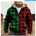 thumbnail image 4 of Mens Simple Plus Velvet Medium To Long Thick Coat Jacket In Autumn And Winter Zipper Velvet Sweater, 4 of 7