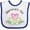 White and Royal, variant on Inktastic Glamma's Girl- Heart Flowers Girls Baby Bib