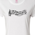 thumbnail image 4 of Inktastic Music Staff Musical Gift Women's T-Shirt, 4 of 5