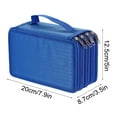 thumbnail image 3 of Waterproof Pencil Case, Large Capacity Pencil Pouch, 72 Color Storage Sketch Pen Bag, Durable 600D Fabric Organizer with Detachable Design and Spacious Compartments, 3 of 9