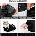 thumbnail image 6 of 2 Pack SolaceHue Cat Bathing Bag, Breathable Mesh Cat Shower Bag Anti Scratch Adjustable Cat Grooming Bag for Nail Trimming, Bathing Polyester Soft Cat Washing Bag (White- Black), 6 of 21