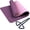 Pink/Dark Purple, variant on 1/3 Inch (8mm) Extra Thick Exercise Workout Yoga Mat with Carrying Strap