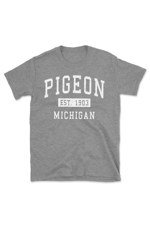 Pigeon Michigan Classic Established Men's Cotton T-Shirt