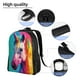 thumbnail image 5 of Fotbe Watercolor White Horse Mochila de Viaje para Laptop, Mochila Ejecutiva Delgada y Resistente 15.6", 5 of 8