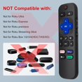 thumbnail image 3 of Replacement for Roku-TV-Remote, Compatible for /Onn/Sharp Roku Series Smart TVs【Pack of 2】, 3 of 4