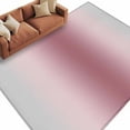 thumbnail image 3 of Light Pink Grey Ombre 8x10 Area Rugs, Modern Abstract Art Gradient Non-Skid Rubber Backing Large Rectangle Rugs - Living Room Bedroom Home Office, Indoor Floor Mat Carpets Washable Rug, 3 of 9