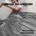 thumbnail image 4 of The Cold Blanket King Size Queen 2025 New Cold Blankets for Hot Sleepers Sleeping Double-Sided Cold Fiber Lightweight Breathable All Season Throw for Bed Sofa Travel Keep Cool Night (Gray,59*78in*1), 4 of 6