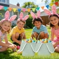 thumbnail image 6 of AZXY Green Corduroy Easter Bunny Basket with Fuzzy Trim Ears, Soft Foldable Fabric Bucket with Handle, Easter Basket for Boys, Girls, Kids Egg Hunt & Holiday Decor Gift (9.05 Inches), 6 of 7