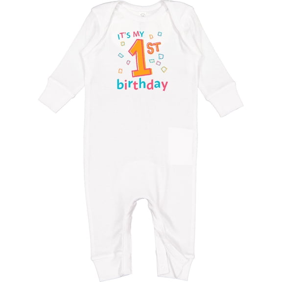 Inktastic It's My First Birthday Baby Romper Coveralls