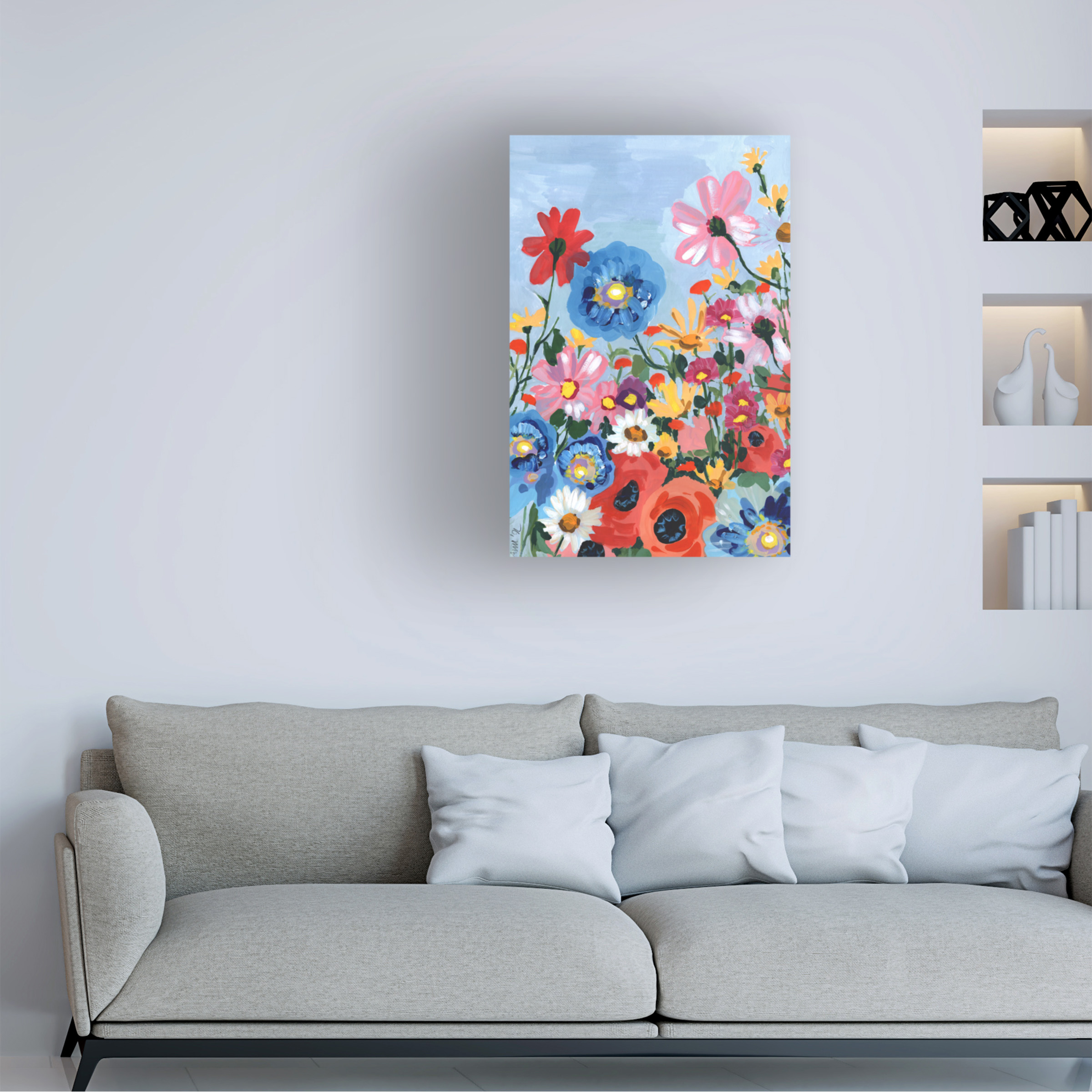 Ania Zwara 'Meadow In June' Canvas Art