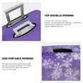 thumbnail image 5 of Daiia Snowfall Sky White Purple Luggage Cover, Thickened Washable Travel Luggage Covers, Elastic Unique Baggage Covers for 18-20 inch Luggage-X-Large, 5 of 9