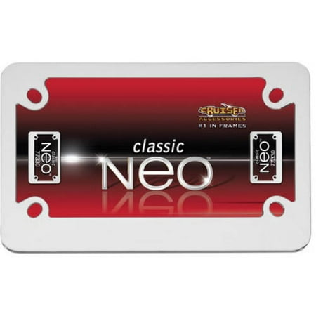 Chrome Neo Motorcycle License Plate Frame