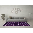 thumbnail image 3 of Ahgly Company Indoor Square Abstract Purple Contemporary Area Rugs, 3' Square, 3 of 4