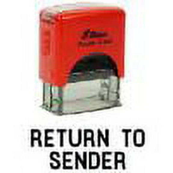Printtoo Return To Sender Self Inking Rubber Stamp Pre,Inked Office Stamp, Home Office Business Stationery, 38 x 14 mm, Black