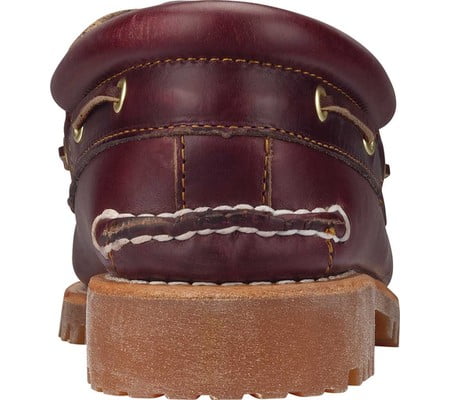 timberland burgundy boat shoes