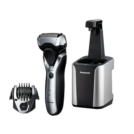 - Panasonic Arc3 3-Blade Electric Shaver with Automatic Clean and Charge Station Wet/Dry