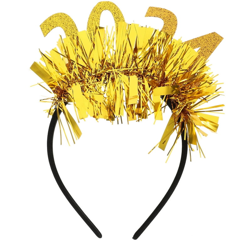 Glitter New Year Headband 2024 New Year Headband New Years Eve Party Favor  Headband