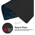 thumbnail image 3 of Extended Mouse Pad, Large Big Desk Pad with Stitched Edges, 31.5''''x11.8'''', Non-Slip Laptop Computer Keyboard Mousepad for Office Home, Geographic Topographi-c Map Lines, 3 of 6