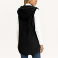 thumbnail image 4 of Long Vest For Women Sevevn Women's Fuzzy Fleece Vest Oversized Sleeveless Hooded Sherpa Jacket Casual Warm Outerwear, 4 of 8