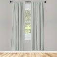 thumbnail image 4 of Ambesonne Floral Window Curtains, Linear Blossom Pattern Art, Each 28" W x 84" L, Olive Green White, 4 of 4