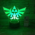 thumbnail image 3 of The Legend of Zelda Triangle 3D USB LED Night Light 7 Colors Illusion Lamp Touch, 3 of 4