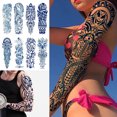 thumbnail image 4 of Tatuajes Marcador Corporal Pegatinas Tatuaje 8 Uds. Dragón Impermeable para Mujeres Y Hombres, 4 of 9