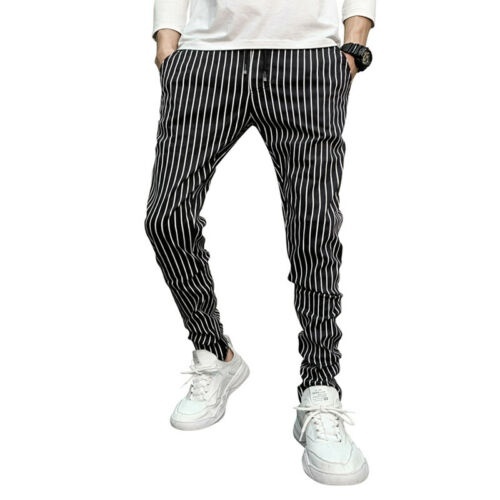 Pop Men Slim Fit Skinny Pants Fashion 